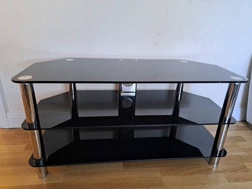 Black toughened glass - toughened, stand