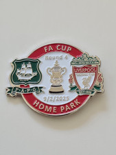 PLYMOUTH ARGYLE v LIVERPOOL FA Cup 4th Round 2025 Football Pin Badge HOME PARK