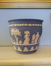Wedgwood Blue Jasperware Plant