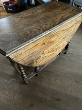 Vintage Oak Drop leaf Gate Leg Table