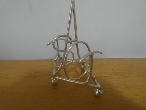 Silver plated toast rack - silver,
