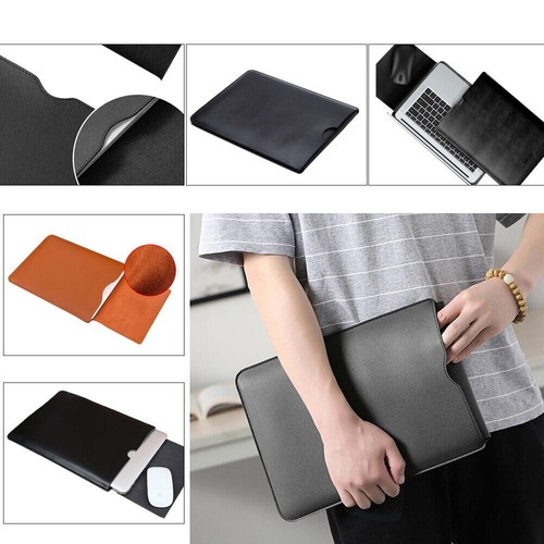 Leather laptop bag cover - leather,