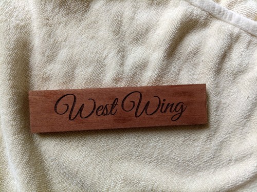 Laser engraved sign plaque - sign,