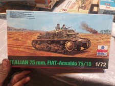 Esci Italian 75mm. Fiat-Ansaldo 75/18 model kit 1/72 Scale BNIB