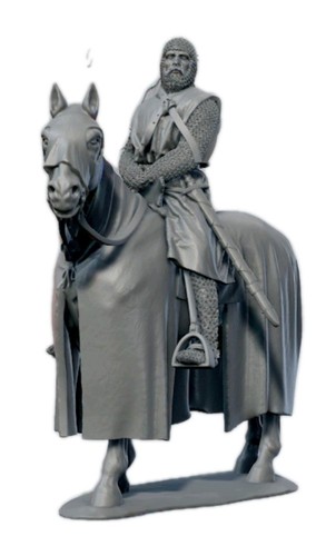 Scale medieval mounted - 1:16,