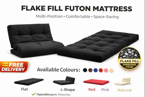 Flake fill futon mattress 10cm - fill,