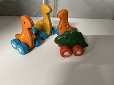 Plan Toys Dinosaurs On Wheels Diplo Trio Stego Montessori