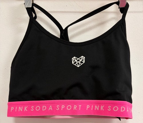 Women pink soda black sports - pink,