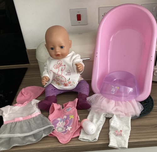 Vintage baby born doll and - baby,
