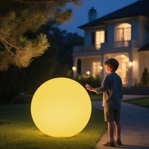 Large led glowing ball - large,