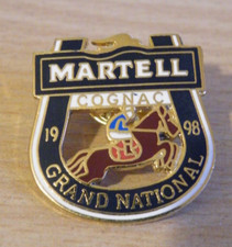 1998 MARTELL COGNAC GRAND NATIONAL PIN BADGE