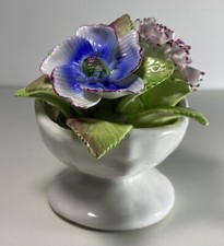 Royale Staffordshire Pottery Floral Posy Bowl, Fine Bone China Handcrafted.