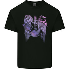 Electric Guitar Wings Guitarist Acoustic Mens Light Cotton T-Shirt