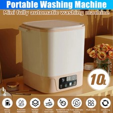 10L Automatic Portable Washing Machine Mini Washer and Spin Dryer Small Pink