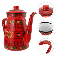  Metal Coffee Pot Enamel Teapot Stovetop Kettle for Boiling Water
