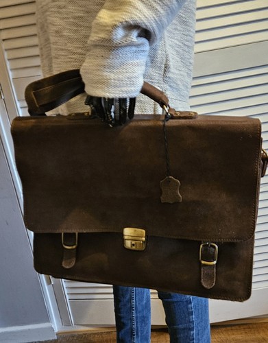 Vintage brown suede - vintage,