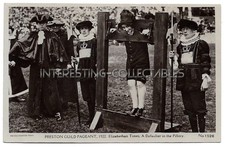 PRESTON RP 1922 - Guild Pageant A Defaulter in the Pillory - Lancashire