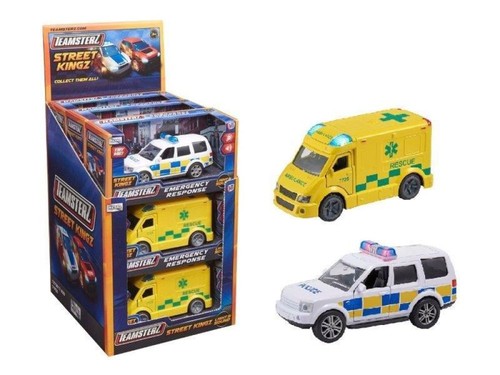 Single police car ambulance - single, or
