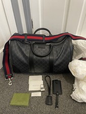 Gucci Supreme Black Medium Duffel Bag (100% Authentic + Proof of Purchase) New