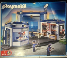 Playmobil Police Station 4264 x2 Large Bundle with Helicopter, Cars, and Figures