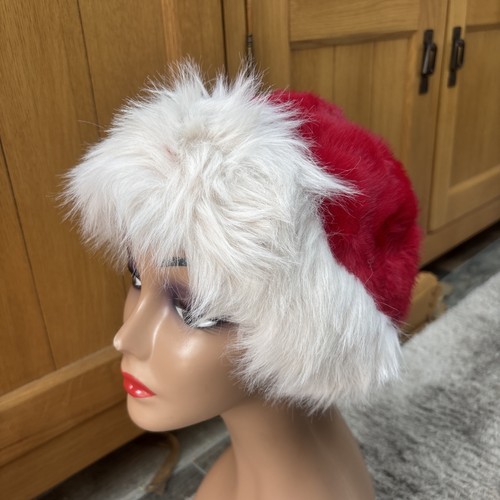Women red fur cossack - women's,