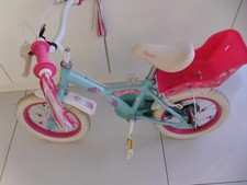 Childs Bike,Doll Carrier,Mermaid,6-7, Yrs.Pink,White,Guide Wheels.