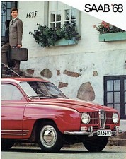 SAAB 95 ESTATE & 96 SALOON (3-CYL 2-STROKE & V4) ORIGINAL 1968 UK SALES BROCHURE