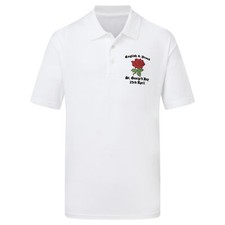 Embroidered English Rose Polo