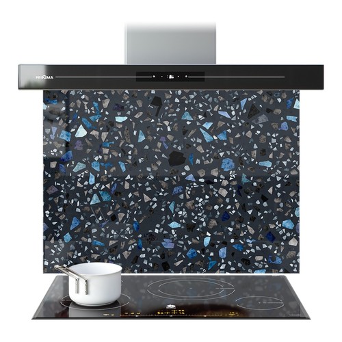 Kitchen glass splashback - kitchen,