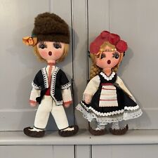 Vintage Folk Dolls Bulgarian? Pair