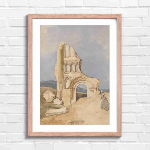 Ruined stone arch with - ruined,