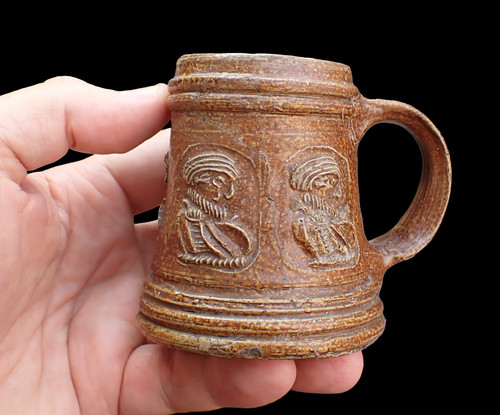Rare stoneware beer jug - beer, from