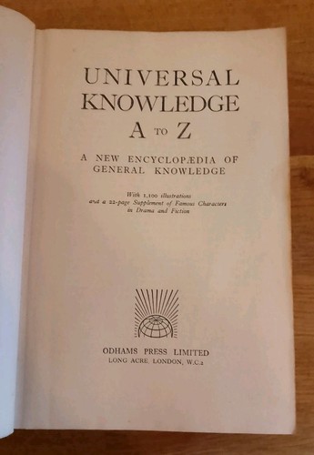 Book odhams universal - book,