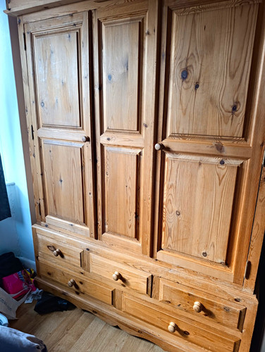 Antique solid pine triple - solid,