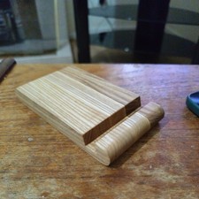 ash Wooden Mobile Phone Desk Stand Holder made in the UK
