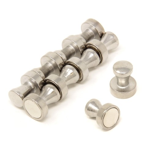 Chrome skittle pot magnets - pot,