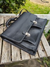 Black leather carry case - leather,