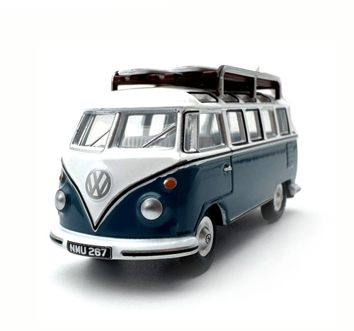 Blue vw t1 samba - 1:76,