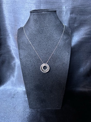 Sterling silver diamond circle - sterling,