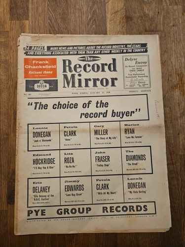 Record mirror newspaper - record,