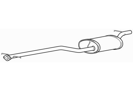 Quality centre exhaust middle - exhaust,