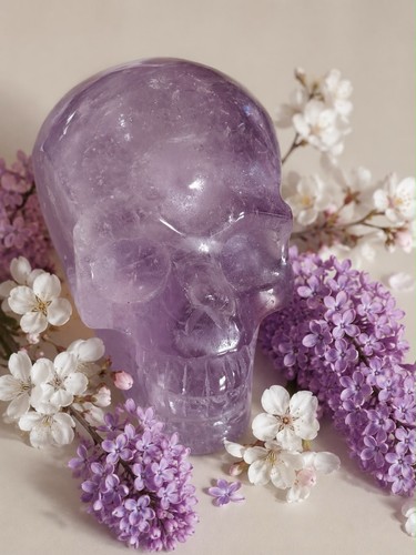 Rare amethyst skull - amethyst,