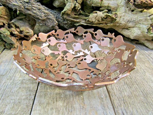 Handmade recycled metal art - metal,
