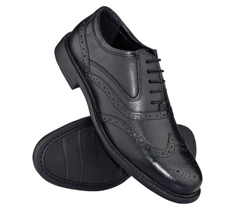 Mens leather brogue smart - leather,