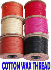 Coloured Wax Cotton Cord beading fine thread jewellery Craft Braided Macrame 