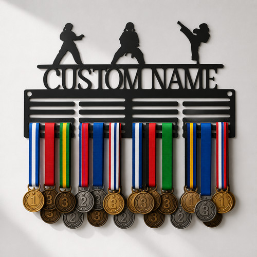 Karate medal hanger - karate,
