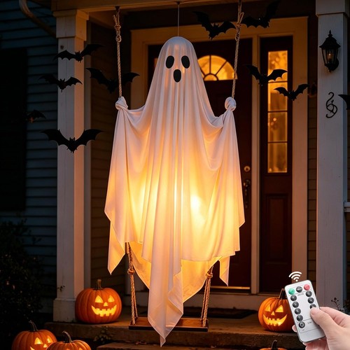 5ft large hanging swing ghost - hanging,