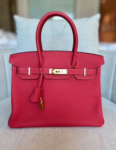 Hermès birkin red togo - birkin, 30