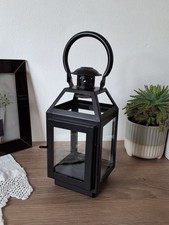 Black Metal and Glass Candle