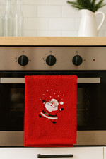 Red Christmas Guest Towel with